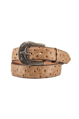 Ostrich Ranch Cowboy Belt