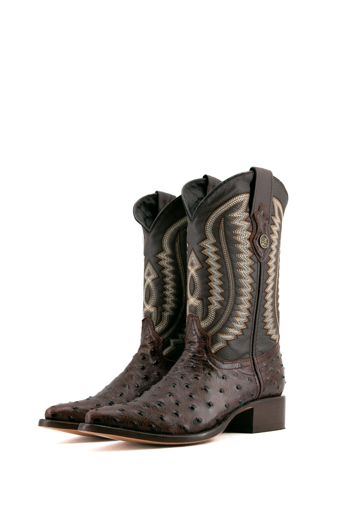 Ostrich Ranch Snip Toe Cowboy Boot