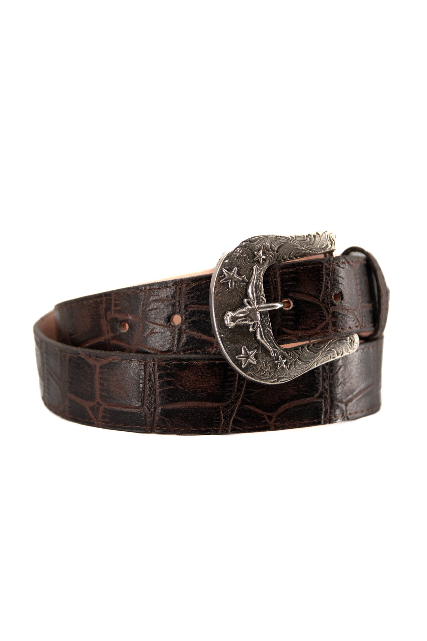 American Alligator Cowboy Belt