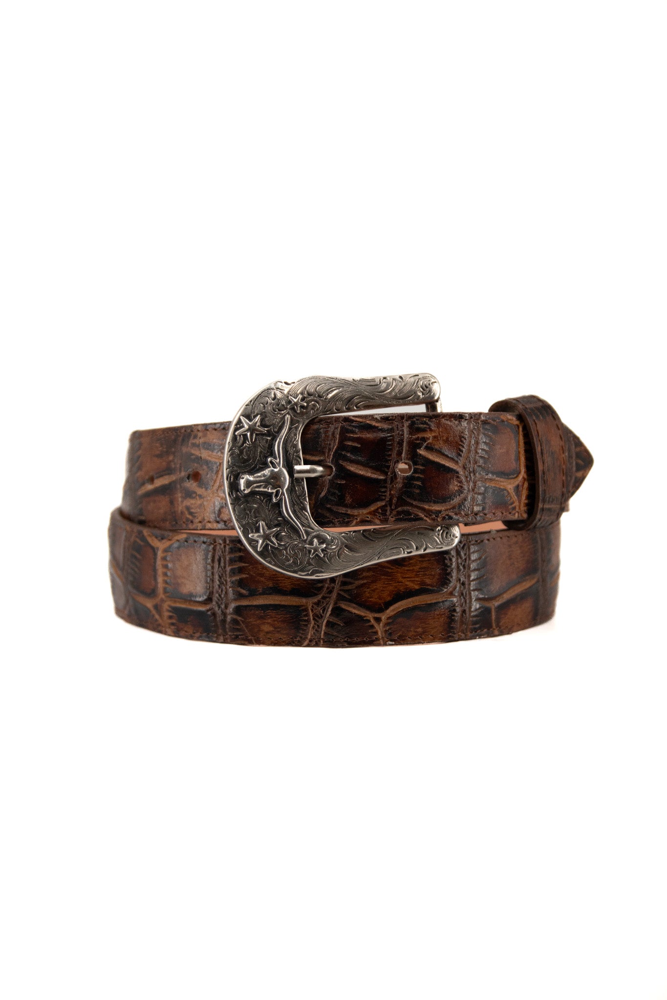 American Alligator Cowboy Belt