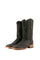 The brown Rock'em Elephant cowboy boots are crafted from genuine leather, featuring a square toe, Elephant print vamp, embroidered shaft, and rubber heel.