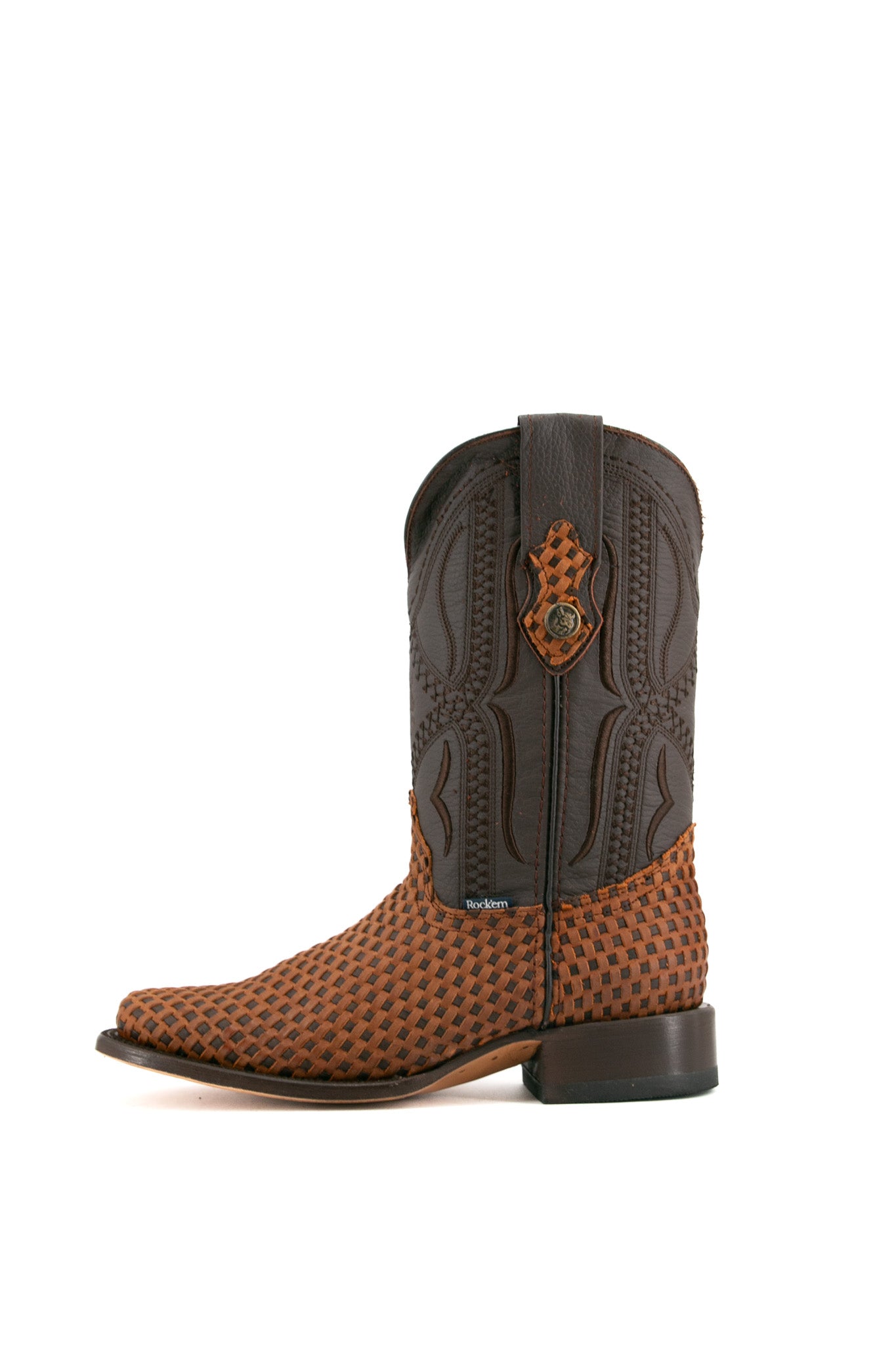 Woven Renegade Rodeo Toe Cowboy Boot