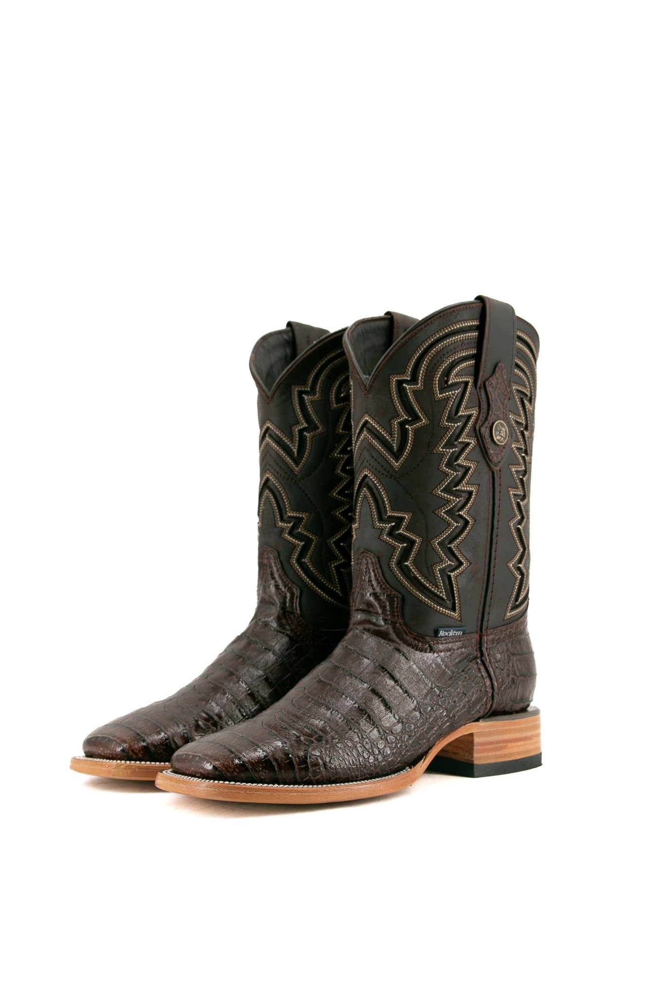 Caiman Belly Square Toe Cowboy Boot