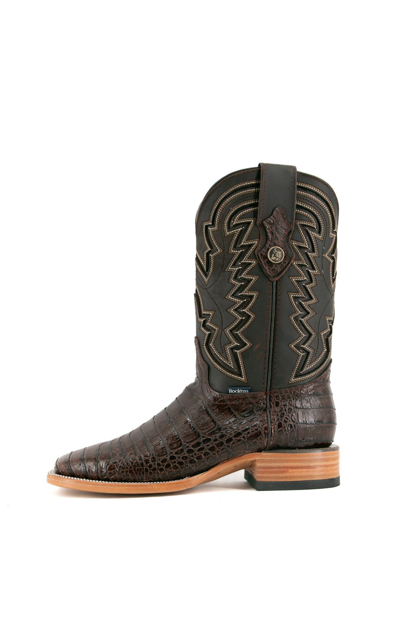 Caiman Belly Square Toe Cowboy Boot