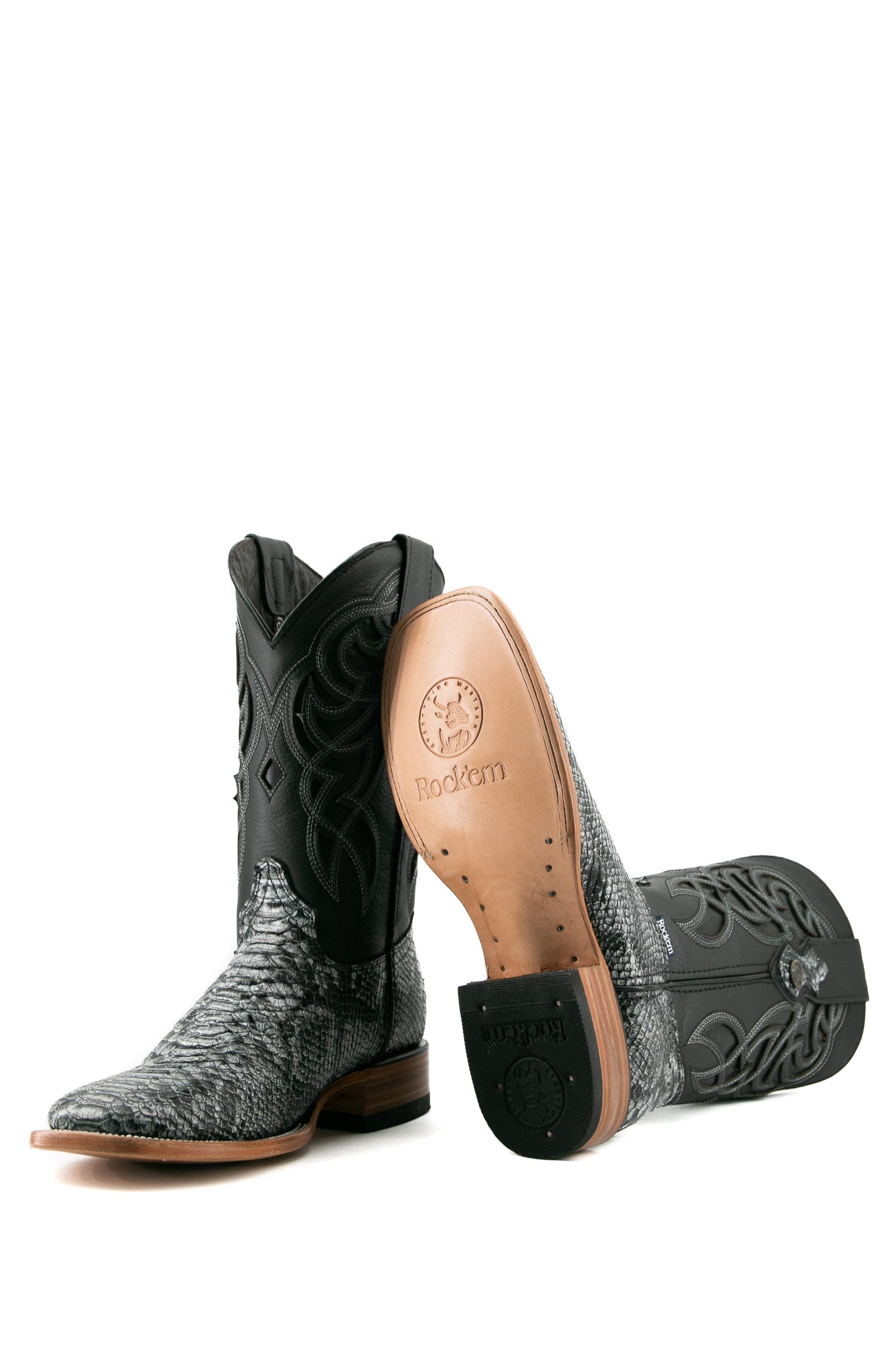 Python Square Toe Cowboy Boot