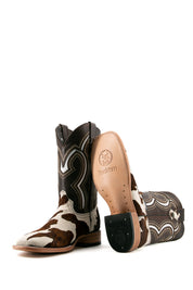 Rock'em Genuine Cowhide Square Toe Cowboy Boot