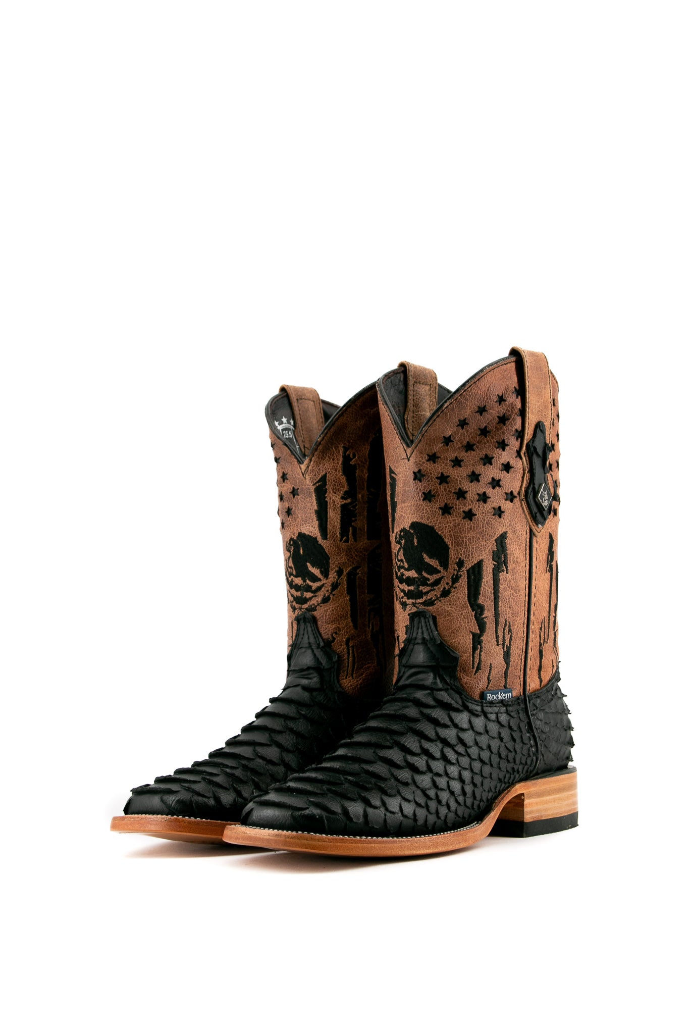 Blaze Python Matte Square Toe Cowboy Boot