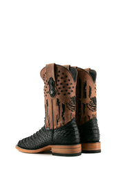 Blaze Python Matte Square Toe Cowboy Boot