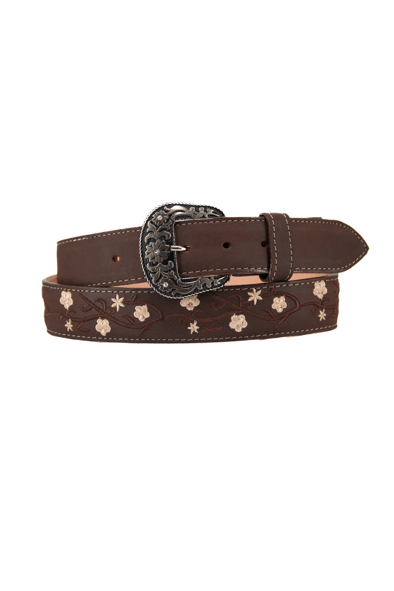 Daisy Buckle Flower Cowboy Belt