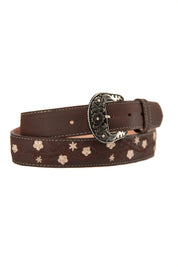 Daisy Buckle Flower Cowboy Belt