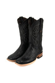 Tooled Cincelado Square Toe Cowboy Boot