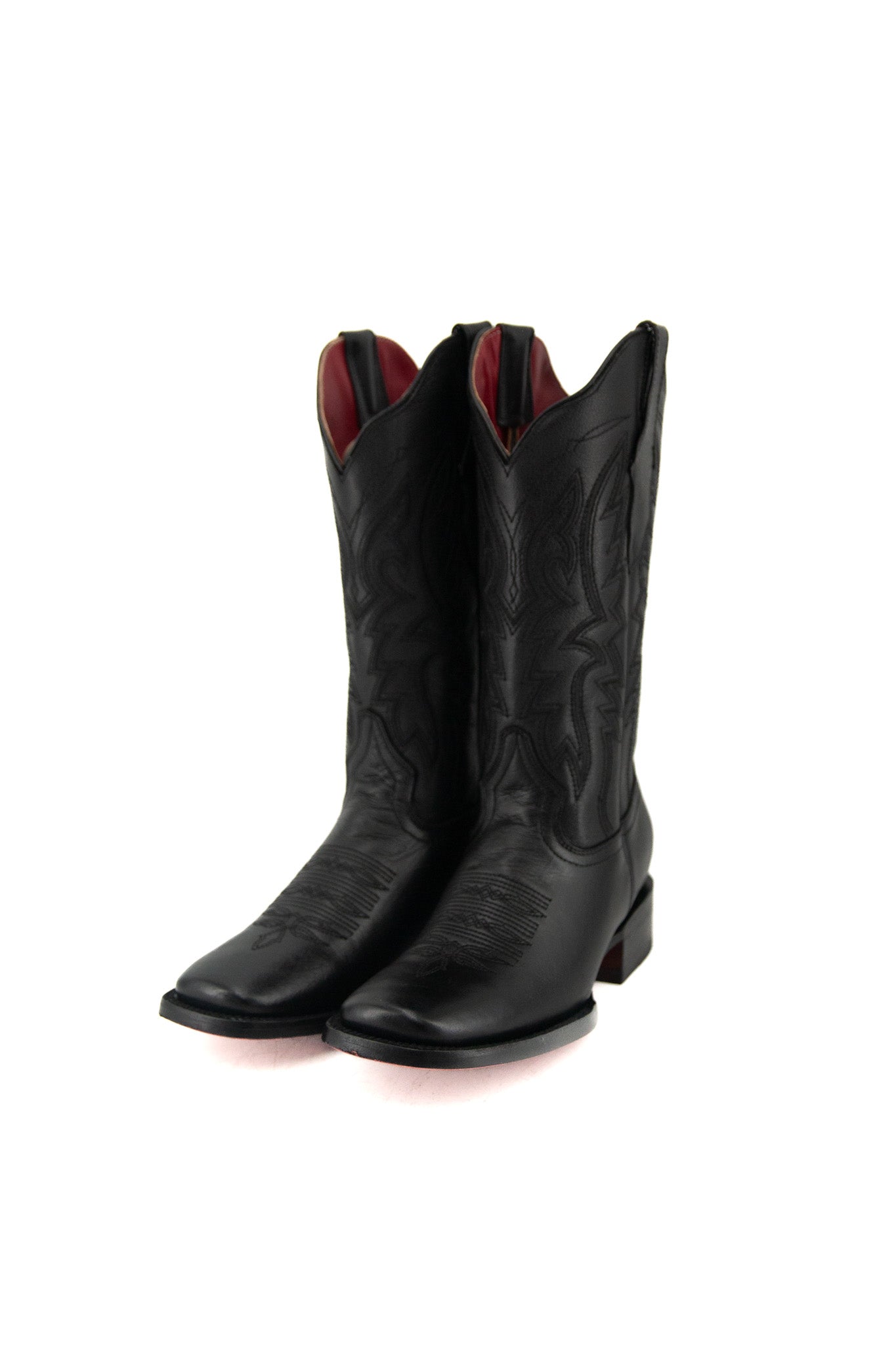 Alexa X Red Bottom Square Toe Cowgirl Boots