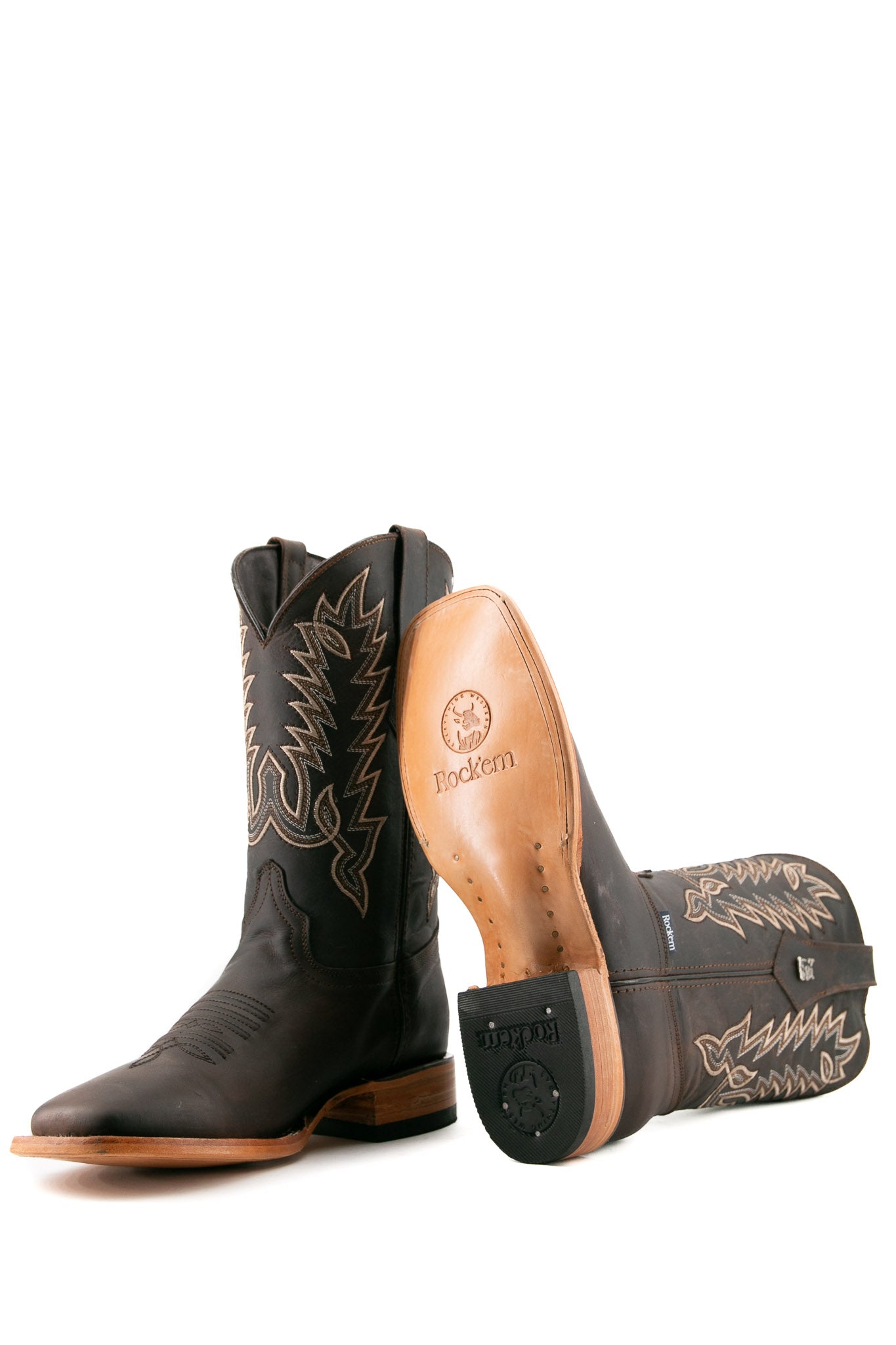 Heritage Ebano Square Toe Cowboy Boot