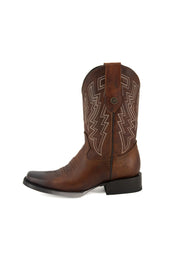 Falcon Rust Rodeo Toe Cowboy Boot