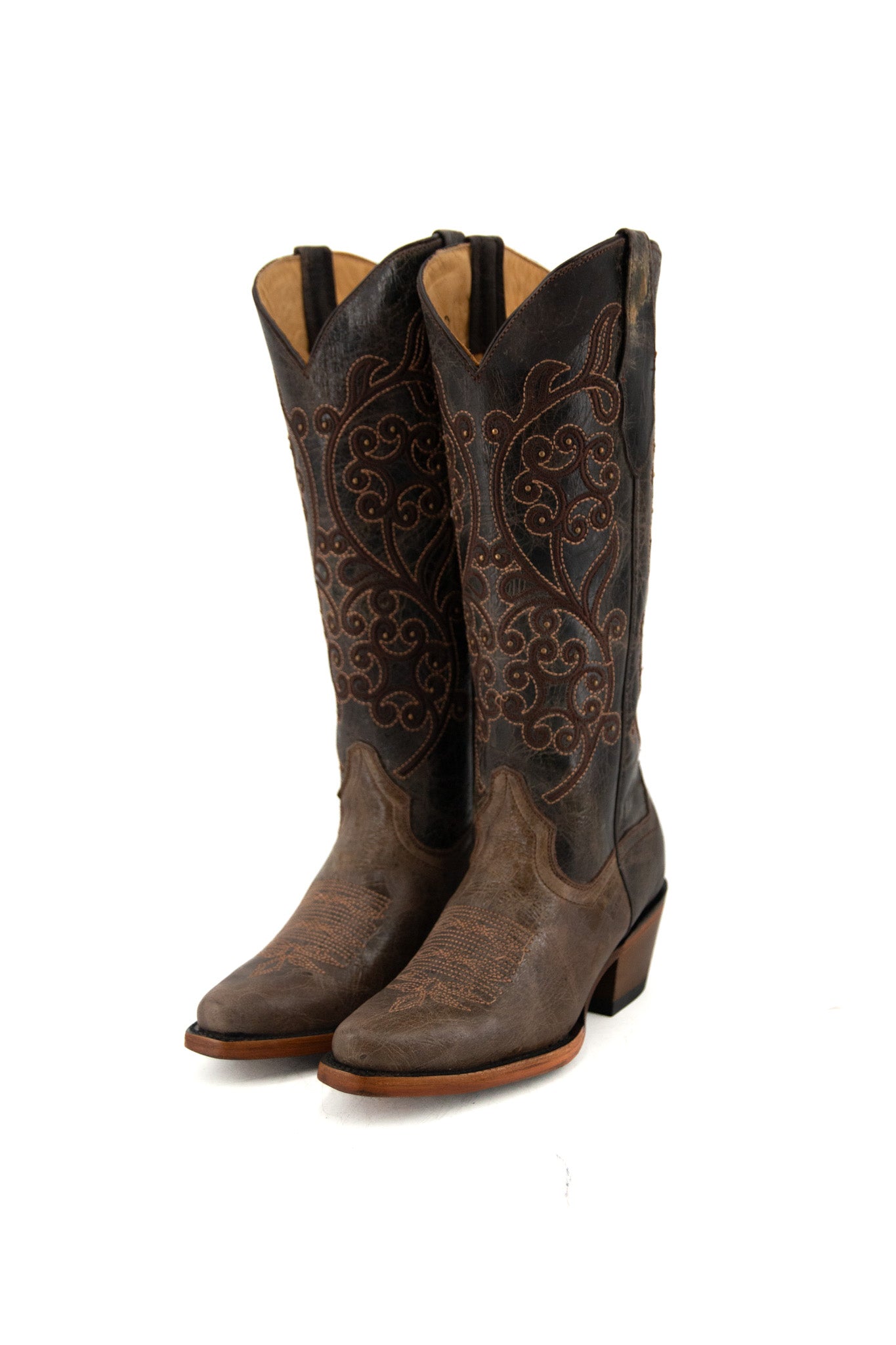 Andrea Snip Toe Midi Cowgirl Boot