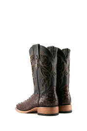 Ostrich Ranch Square Toe Cowboy Boot