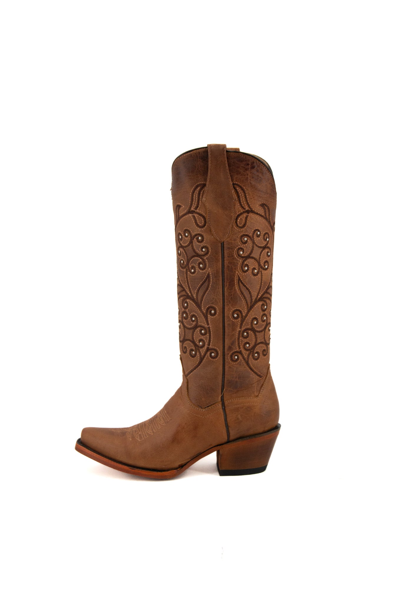 Andrea Snip Toe Midi Cowgirl Boot