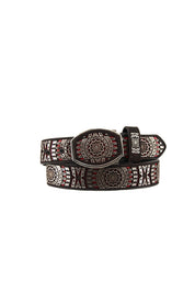 Rock'em Aztec Embroidered Cowboy Belt