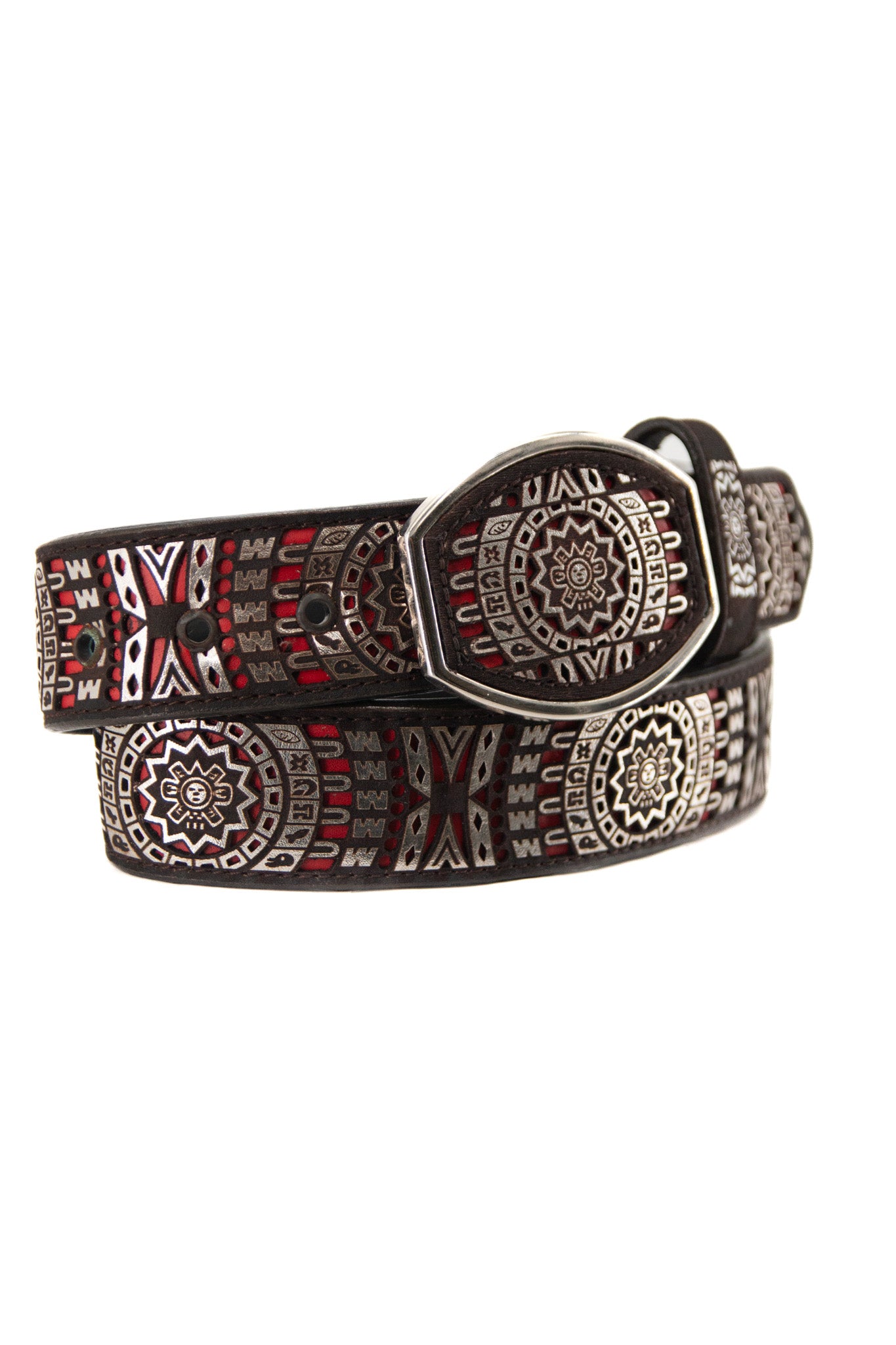 Rock'em Aztec Embroidered Cowboy Belt