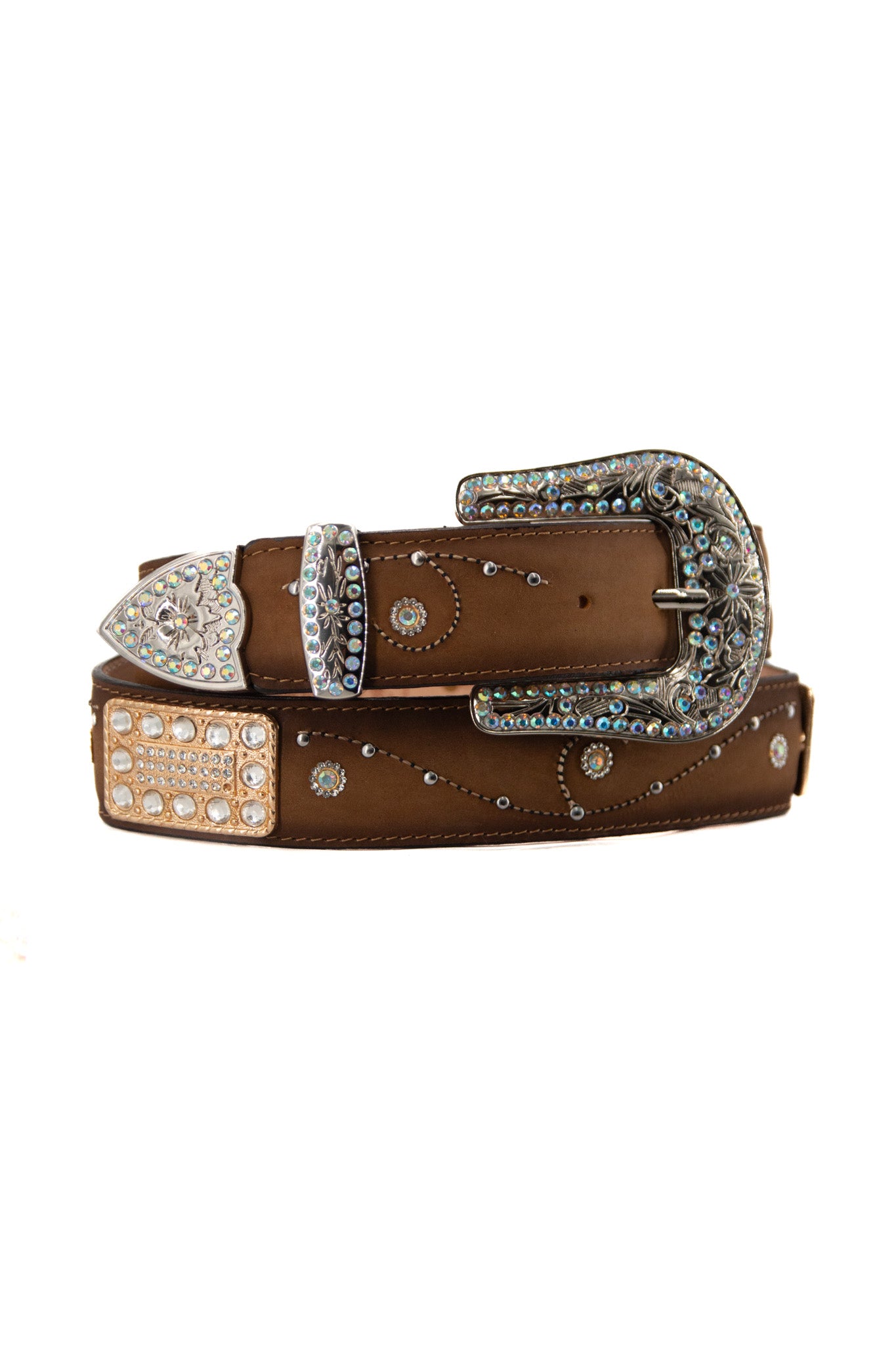 Maeve Square Pearl Rhinestone Belt