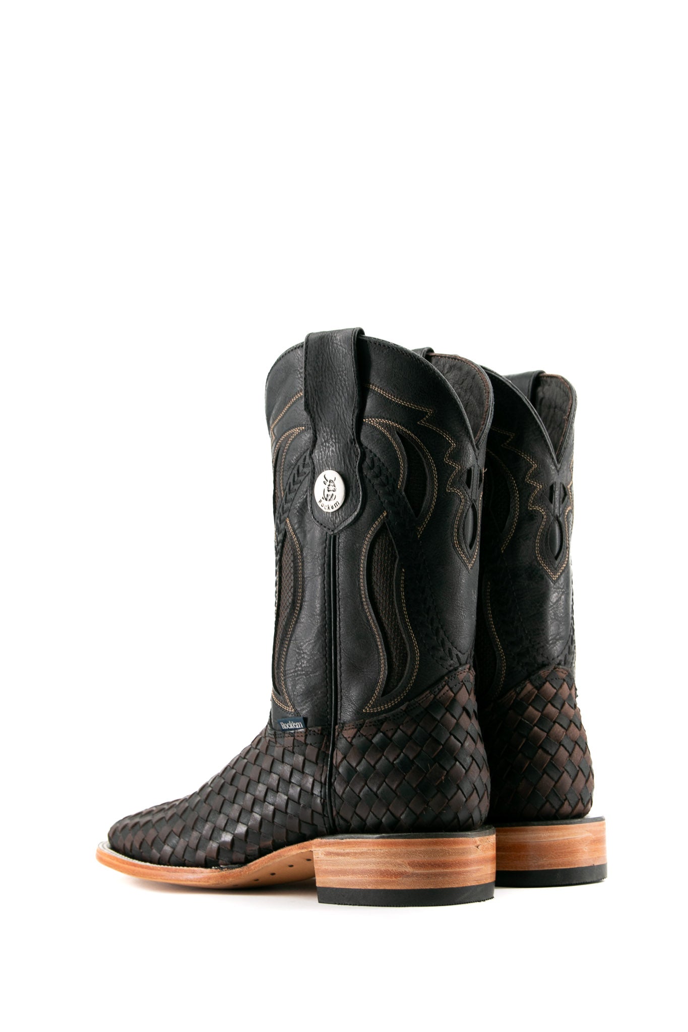 Serbia Woven Square Toe Cowboy Boot