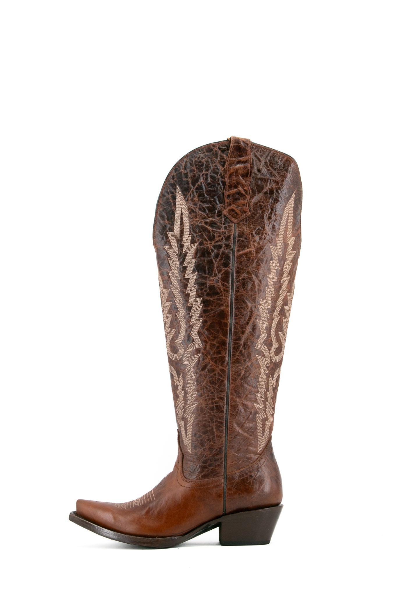 Scarlett Tall Wide Calf Friendly Snip Toe Cowgirl Boot