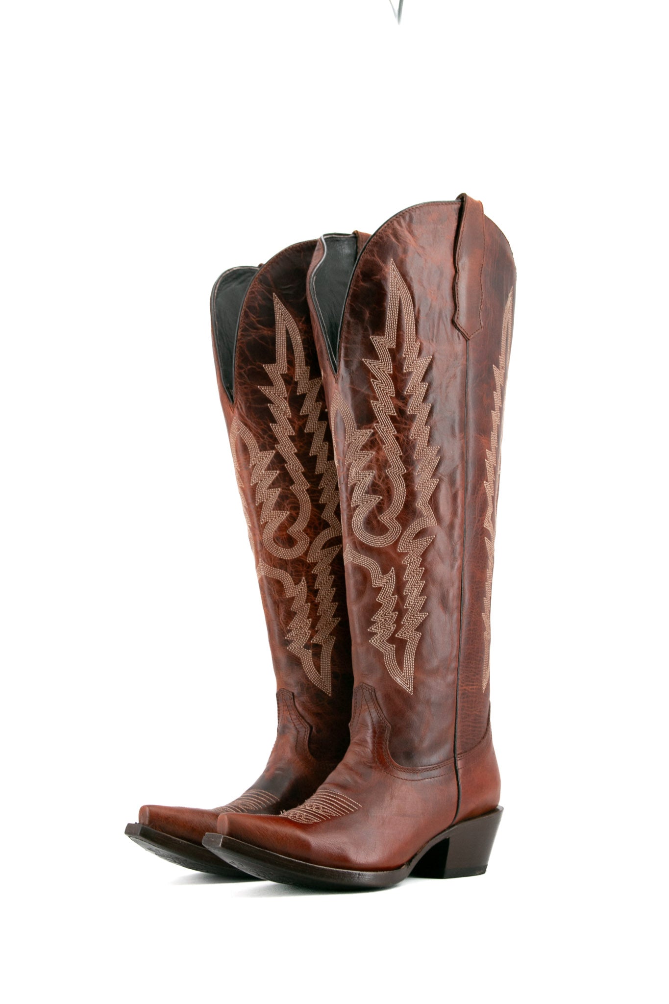 Scarlett Tall Wide Calf Friendly Snip Toe Cowgirl Boot