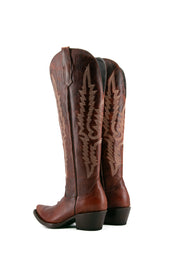 Scarlett Tall Wide Calf Friendly Snip Toe Cowgirl Boot