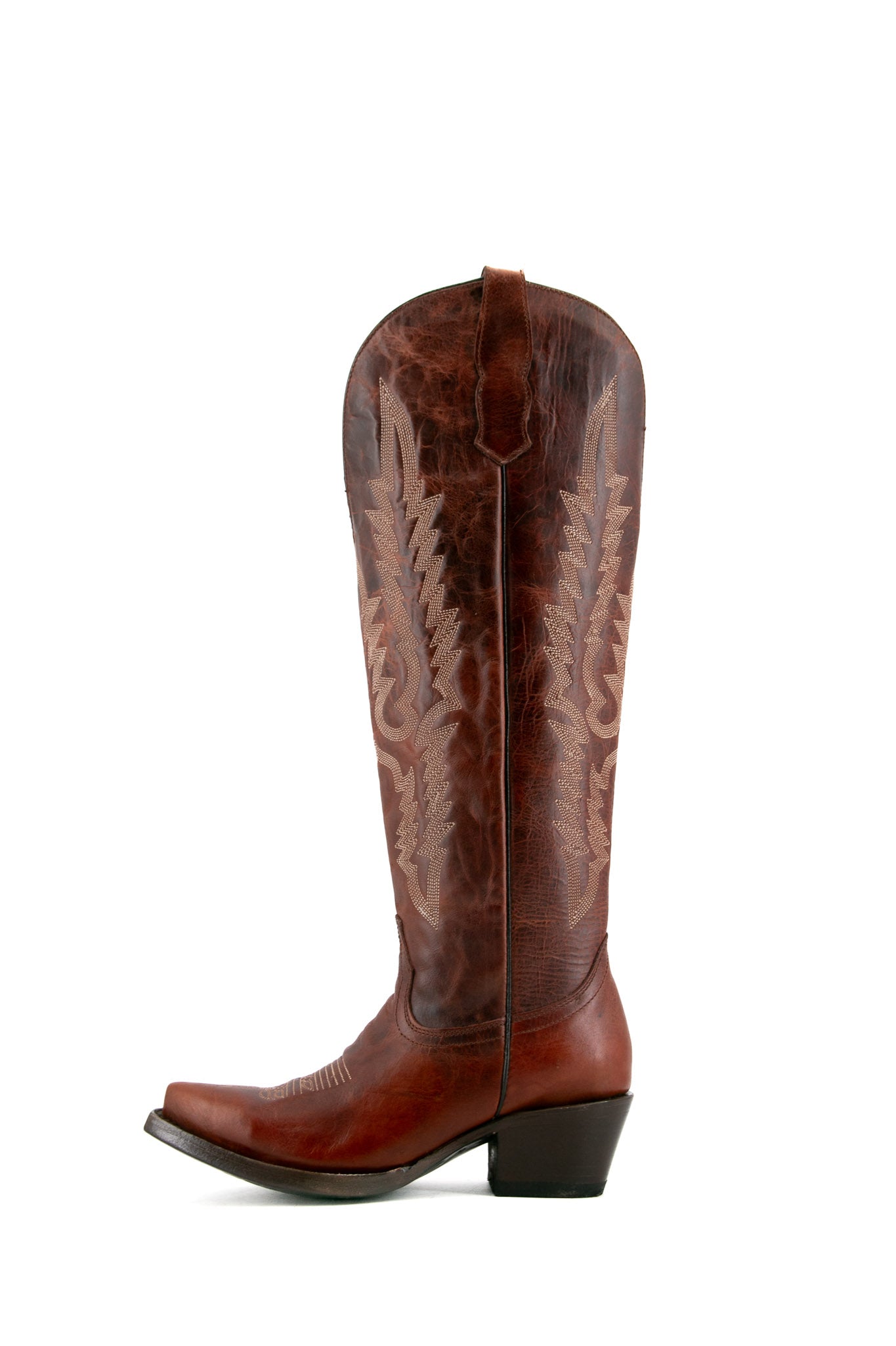 Scarlett Tall Wide Calf Friendly Snip Toe Cowgirl Boot