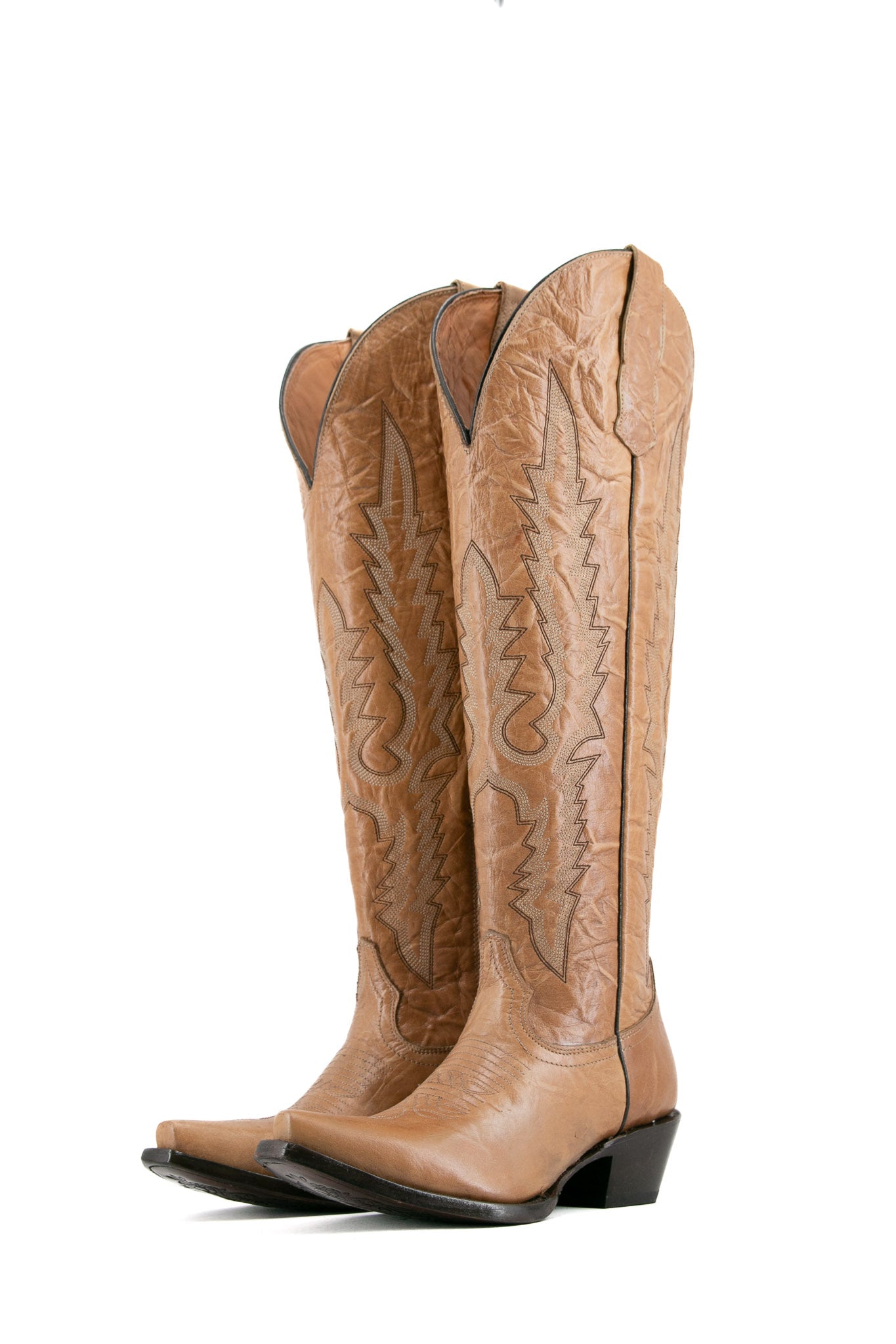 Scarlett Tall Wide Calf Friendly Snip Toe Cowgirl Boot