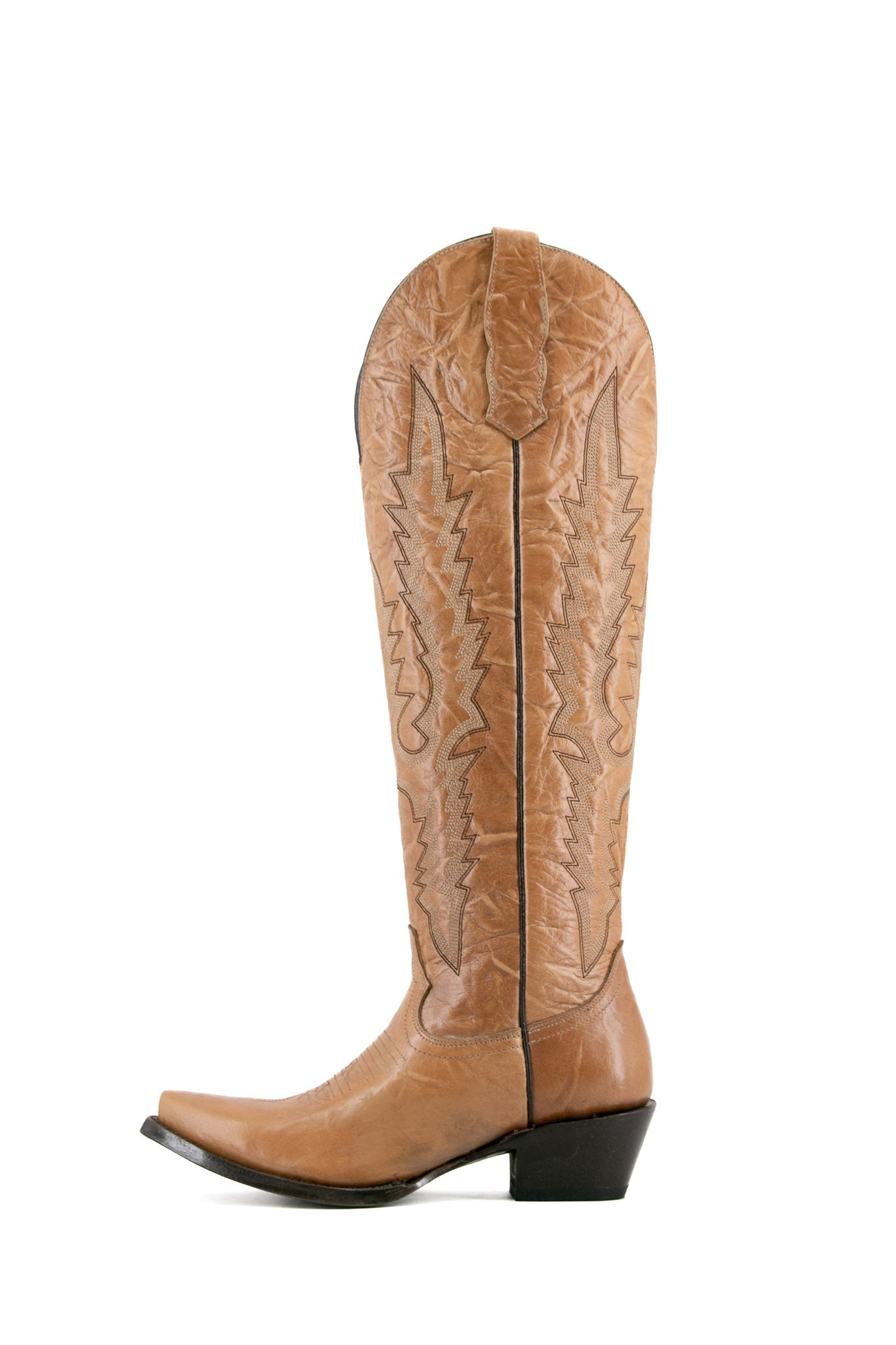 Scarlett Tall Wide Calf Friendly Snip Toe Cowgirl Boot