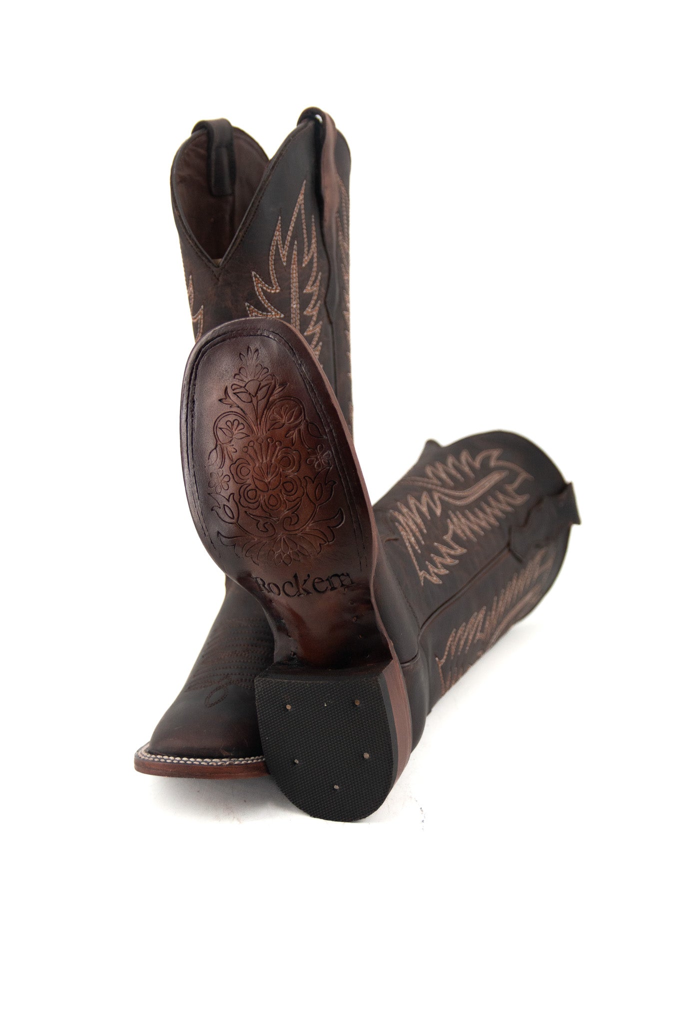 406 Ebano Square Toe Cowgirl Boot