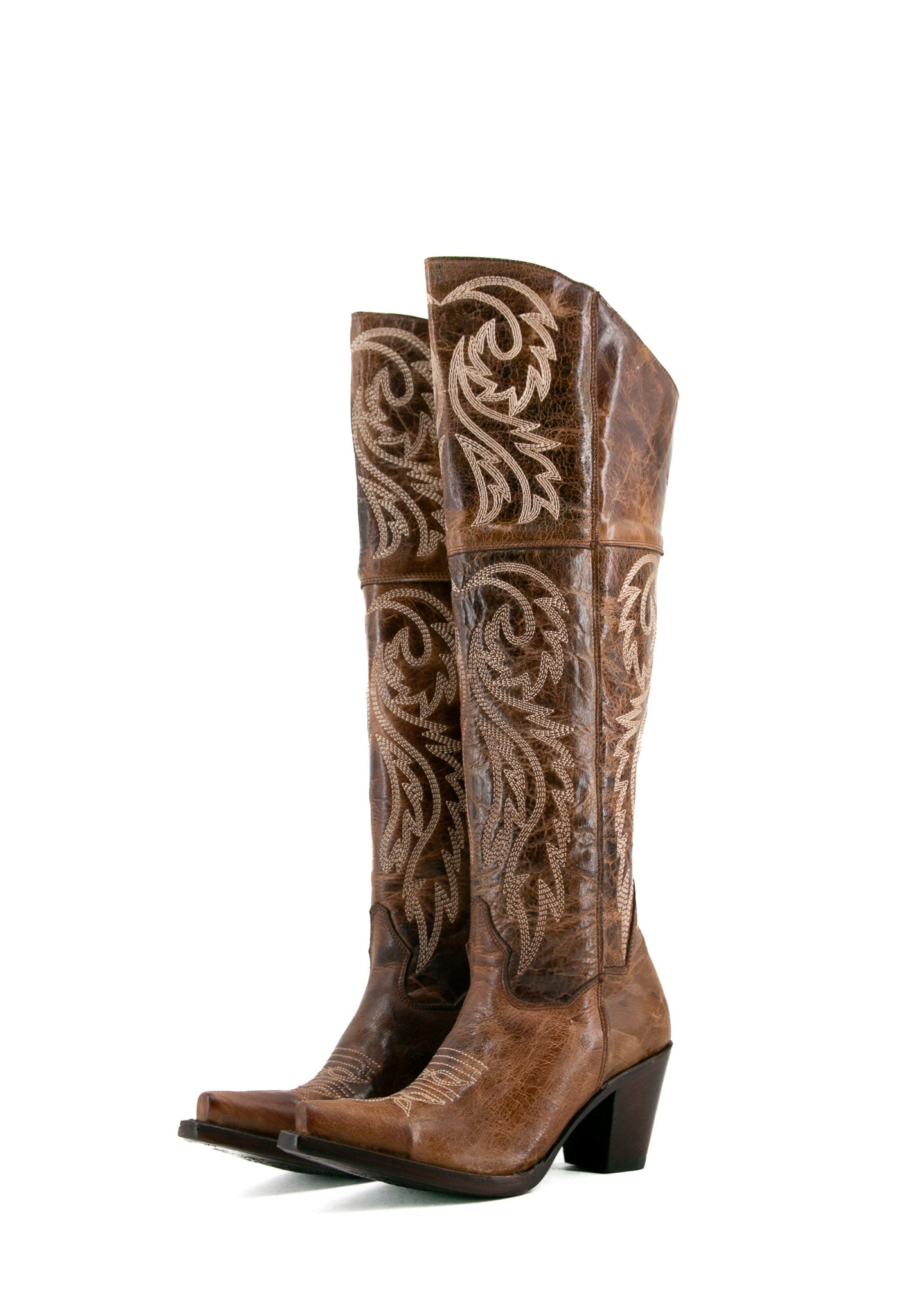 Blanca J Knee High Snip Toe Cowgirl Boot