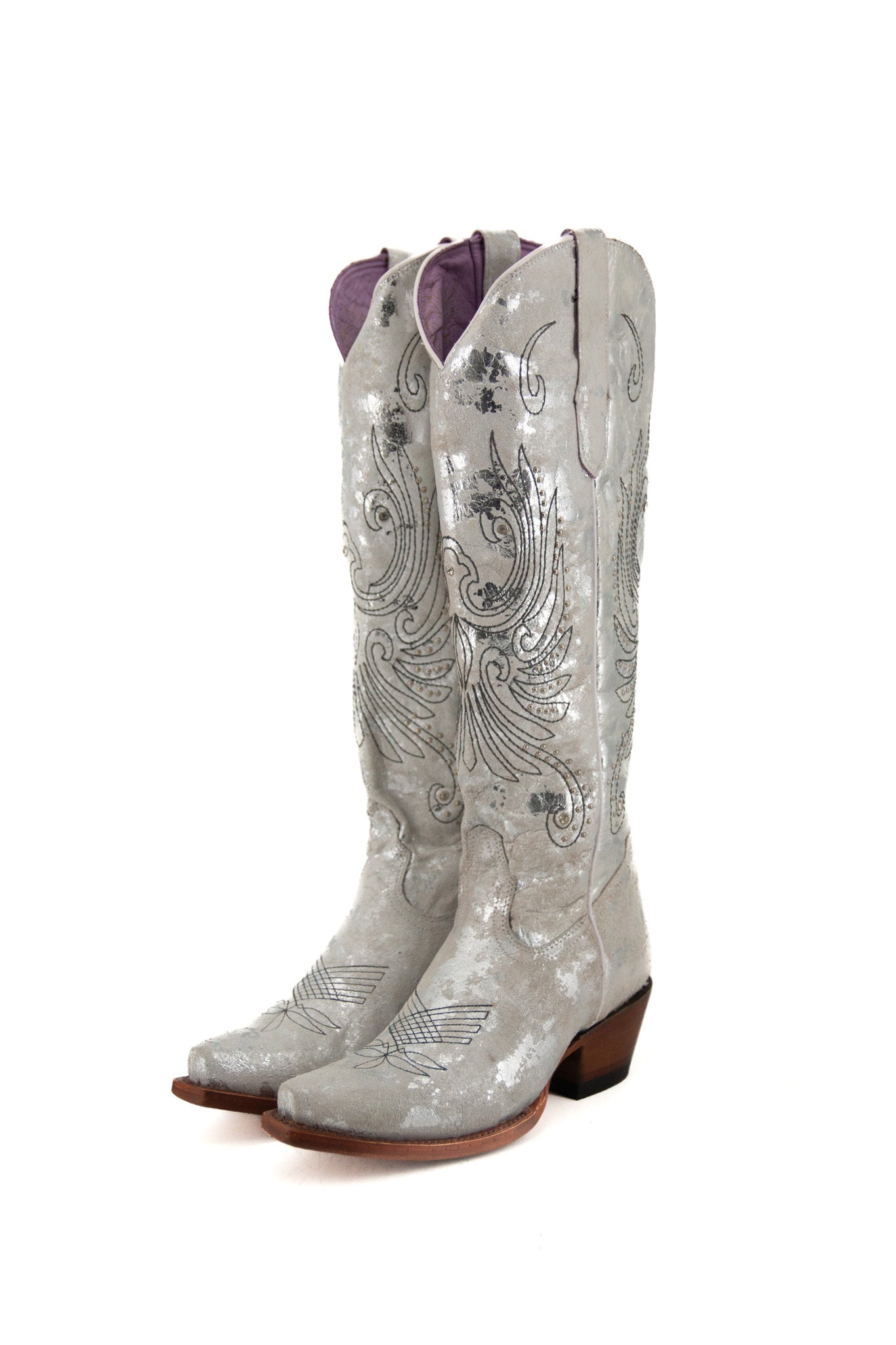 Camo Gamuza Blanco Tall Cowgirl Boot FINAL SALE