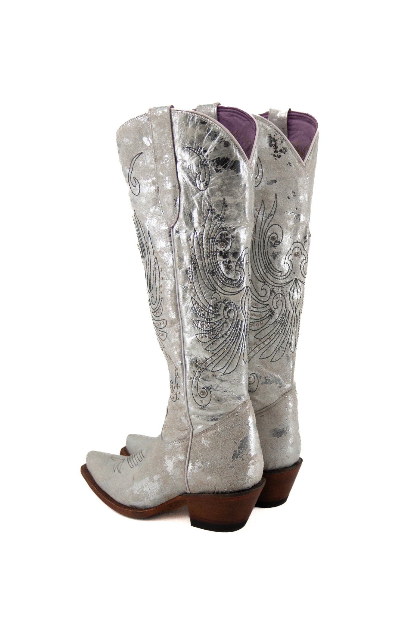 Camo Gamuza Blanco Tall Cowgirl Boot FINAL SALE