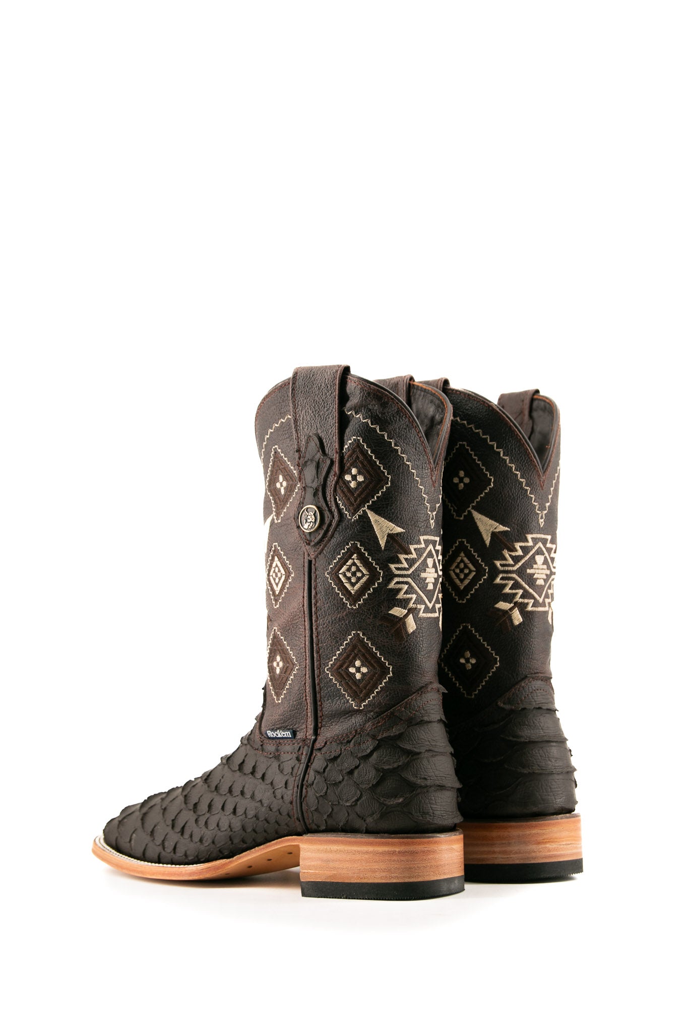 Python Matte Square Toe Cowboy Boot