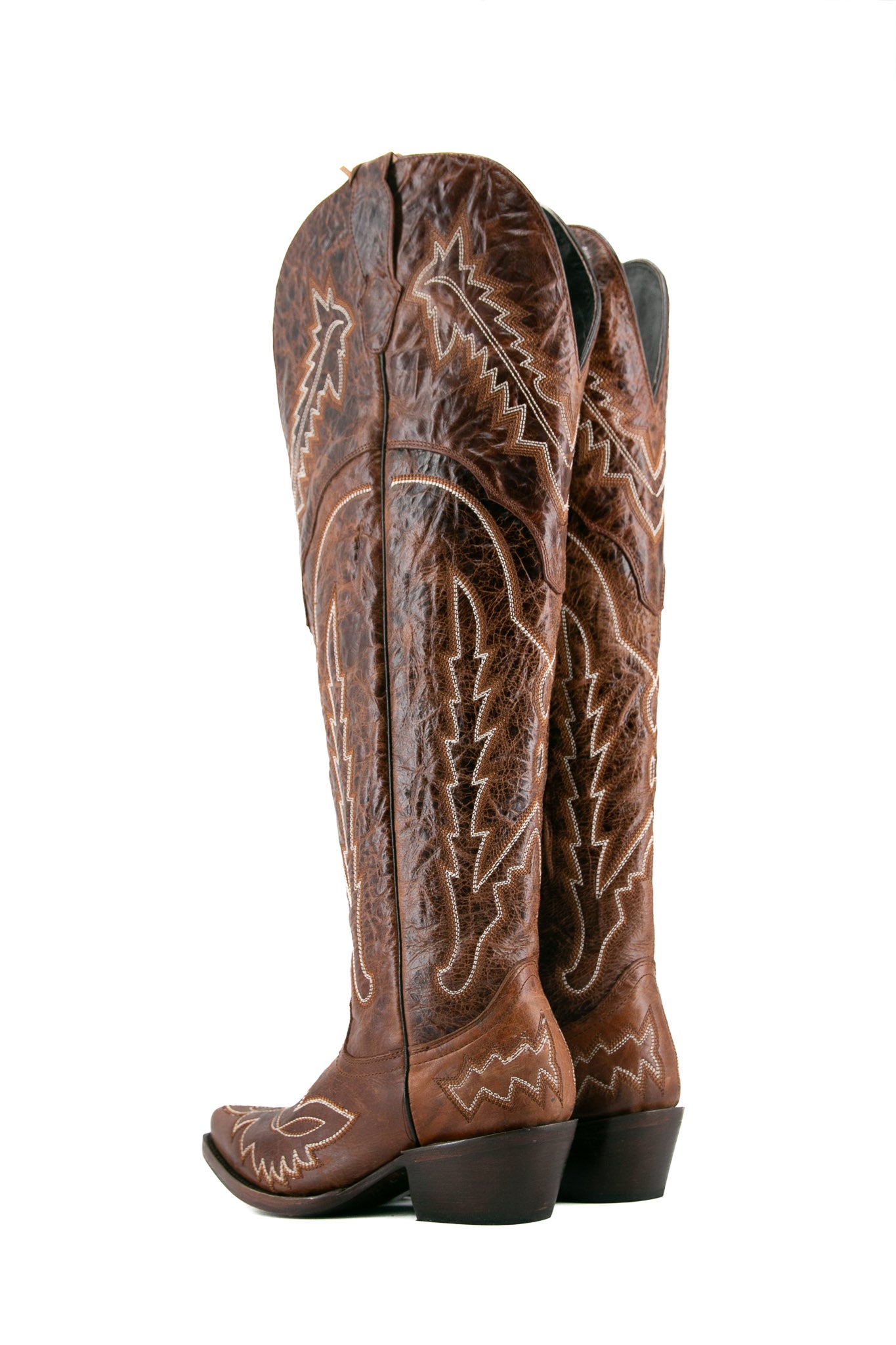 Otoño Montana Knee High Snip Toe Wide Calf Friendly Cowgirl Boot