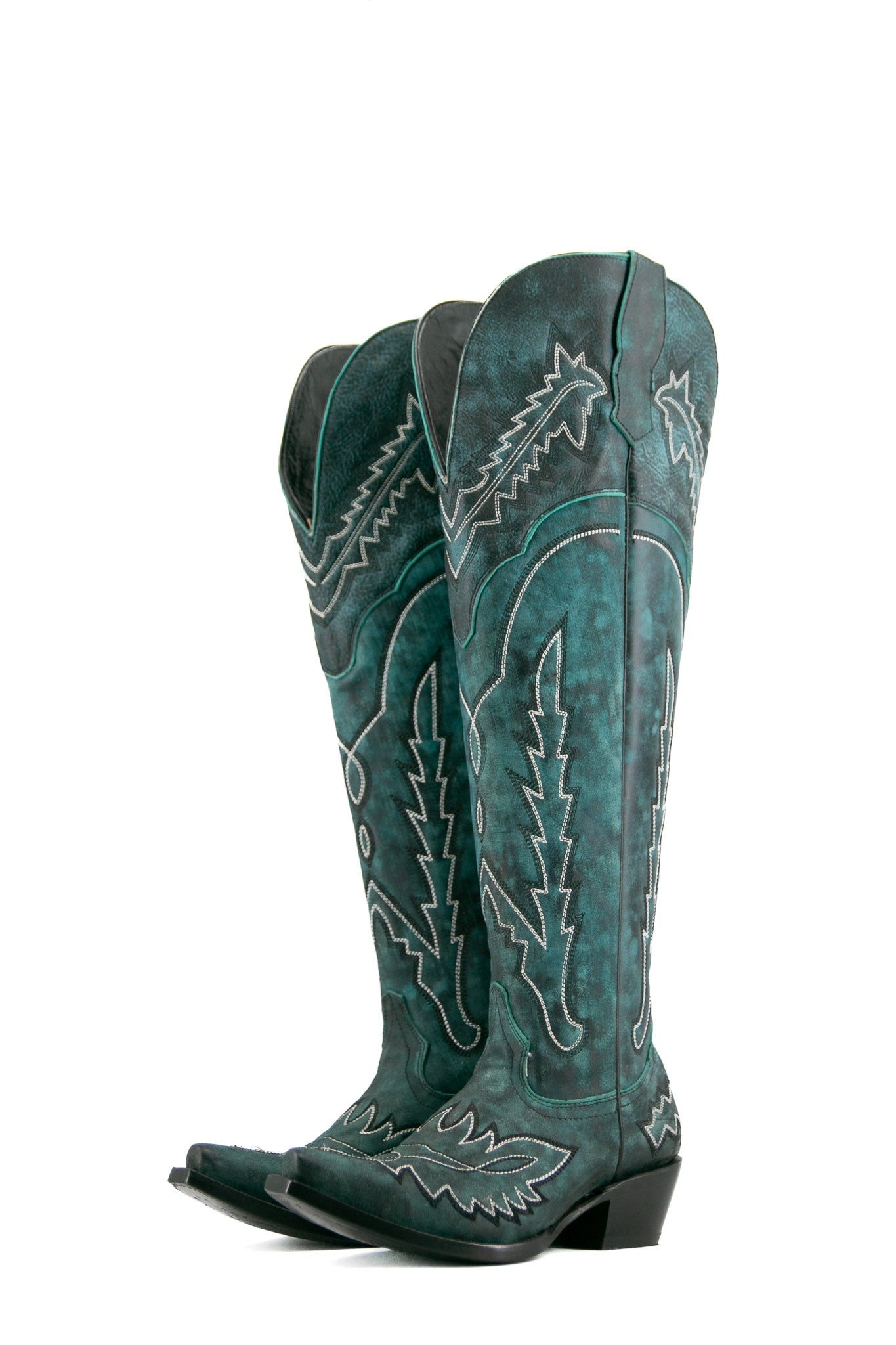 Otoño Montana Knee High Snip Toe Wide Calf Friendly Cowgirl Boot