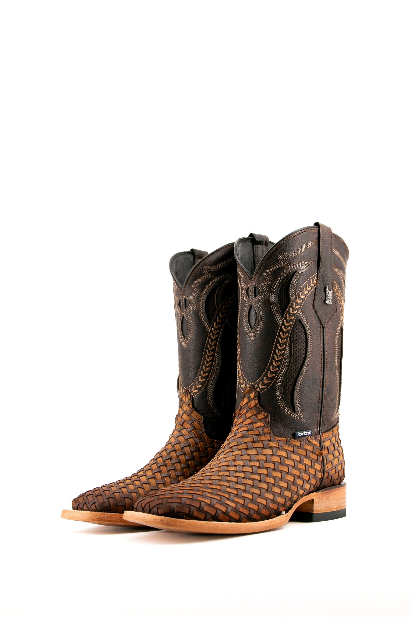 Hungary Woven Crazy Cowboy Boot