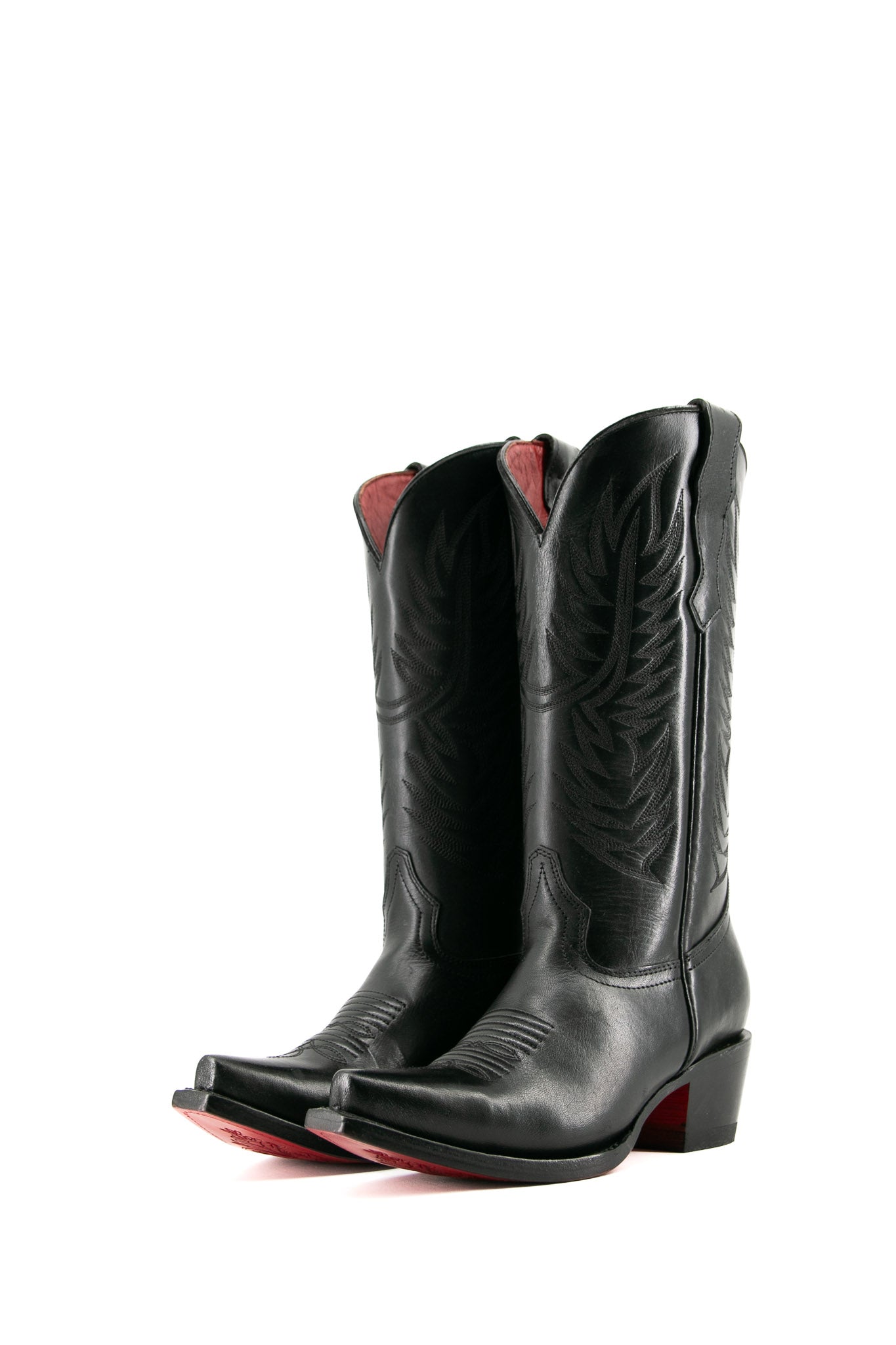 Ruby Ebano Red Sole Snip Toe Cowgirl Boot