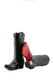 Ruby Ebano Red Sole Snip Toe Cowgirl Boot