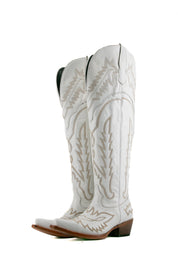 Otoño Montana Knee High Snip Toe Wide Calf Friendly Cowgirl Boot