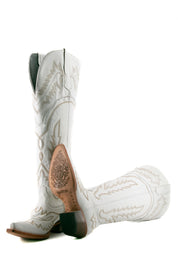 Otoño Montana Knee High Snip Toe Wide Calf Friendly Cowgirl Boot