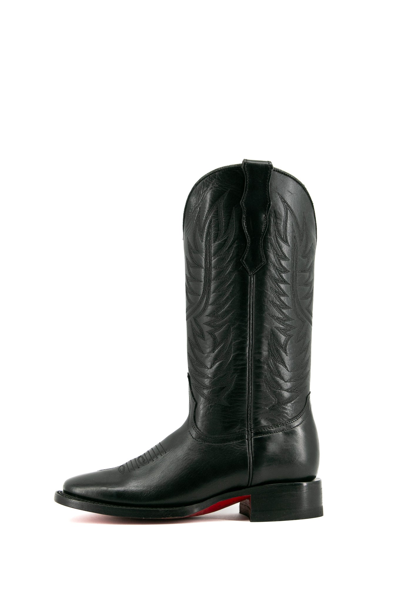 Ruby Ebano Red Sole Square Toe Cowgirl Boot