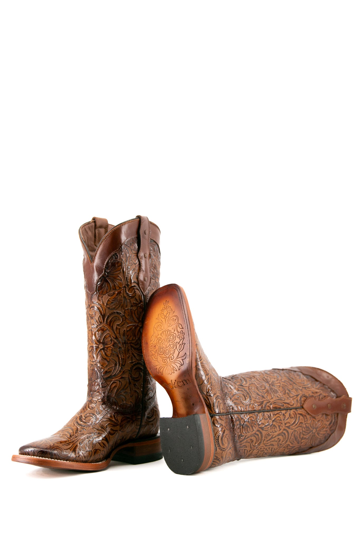 452 Mila Flor De Luz Square Toe Cowgirl Boot