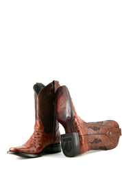 Ostrich Ranch Print Rodeo Cowboy Boot