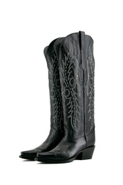 Paulina Tall Wide Calf Friendly Snip Toe Cowgirl Boot