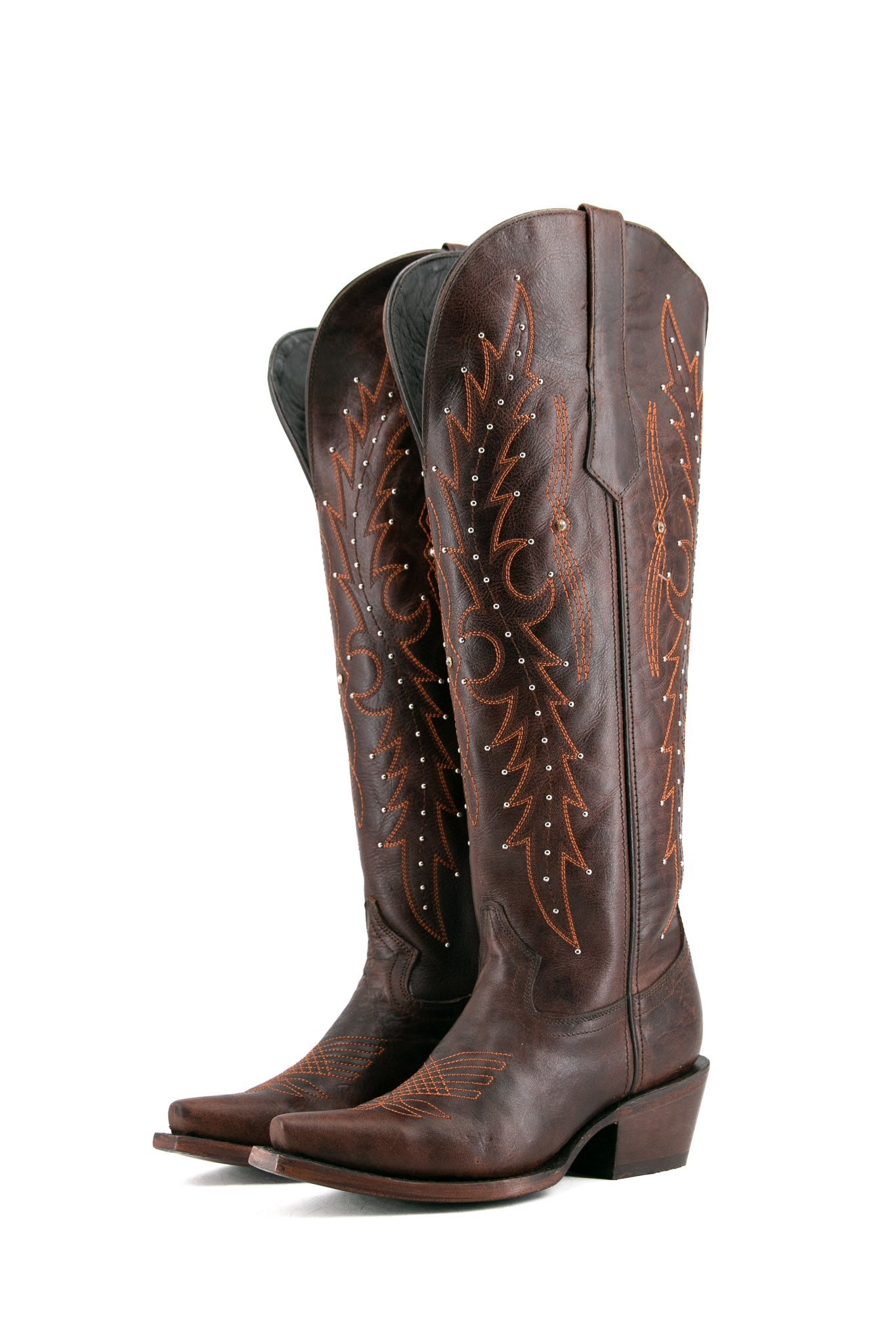 Paulina Tall Wide Calf Friendly Snip Toe Cowgirl Boot