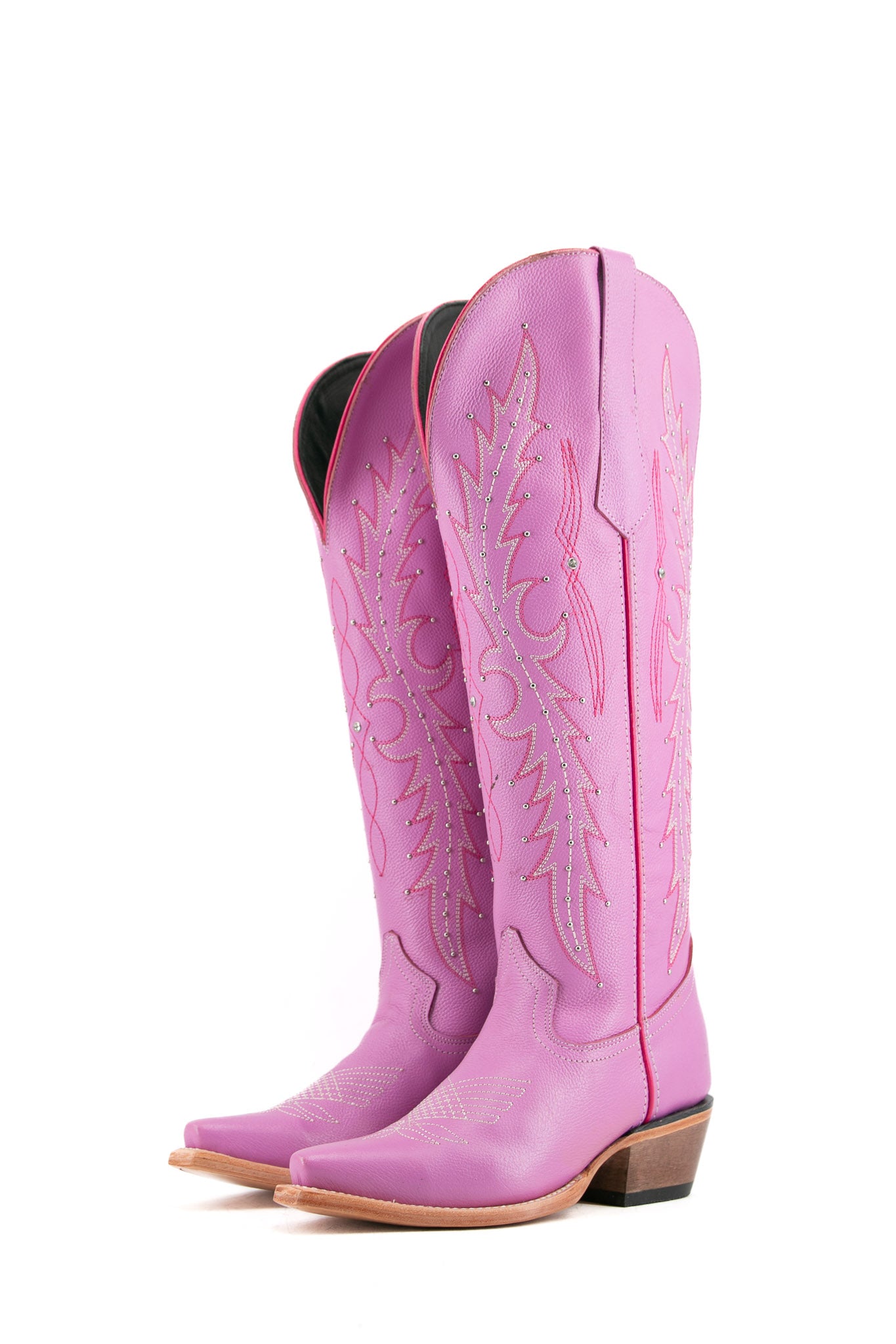 Paulina Tall Wide Calf Friendly Snip Toe Cowgirl Boot