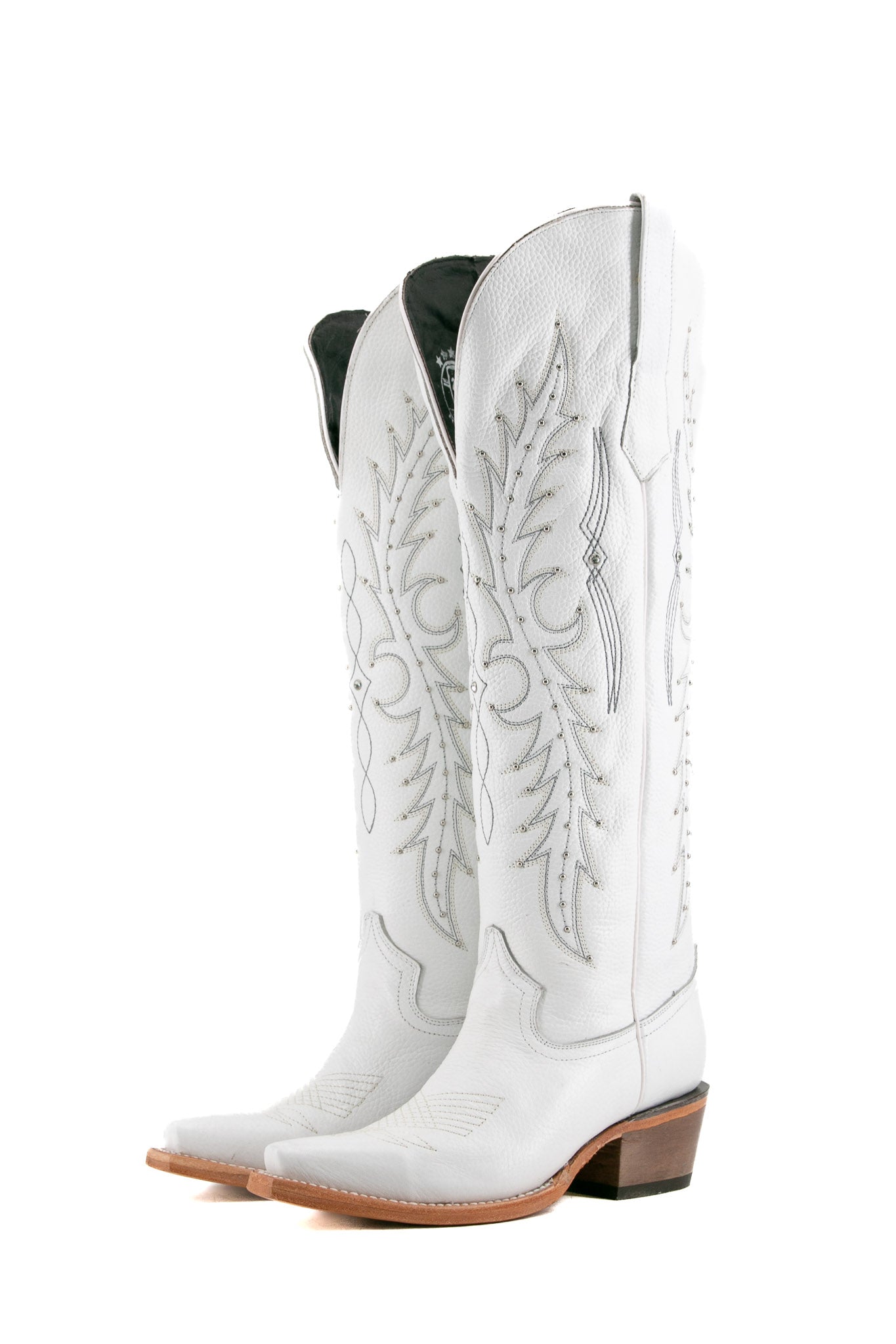 Paulina Tall Wide Calf Friendly Snip Toe Cowgirl Boot